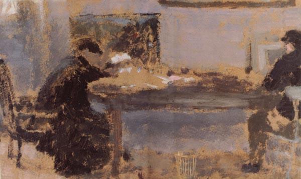 Detail of In a Room, Edouard Vuillard